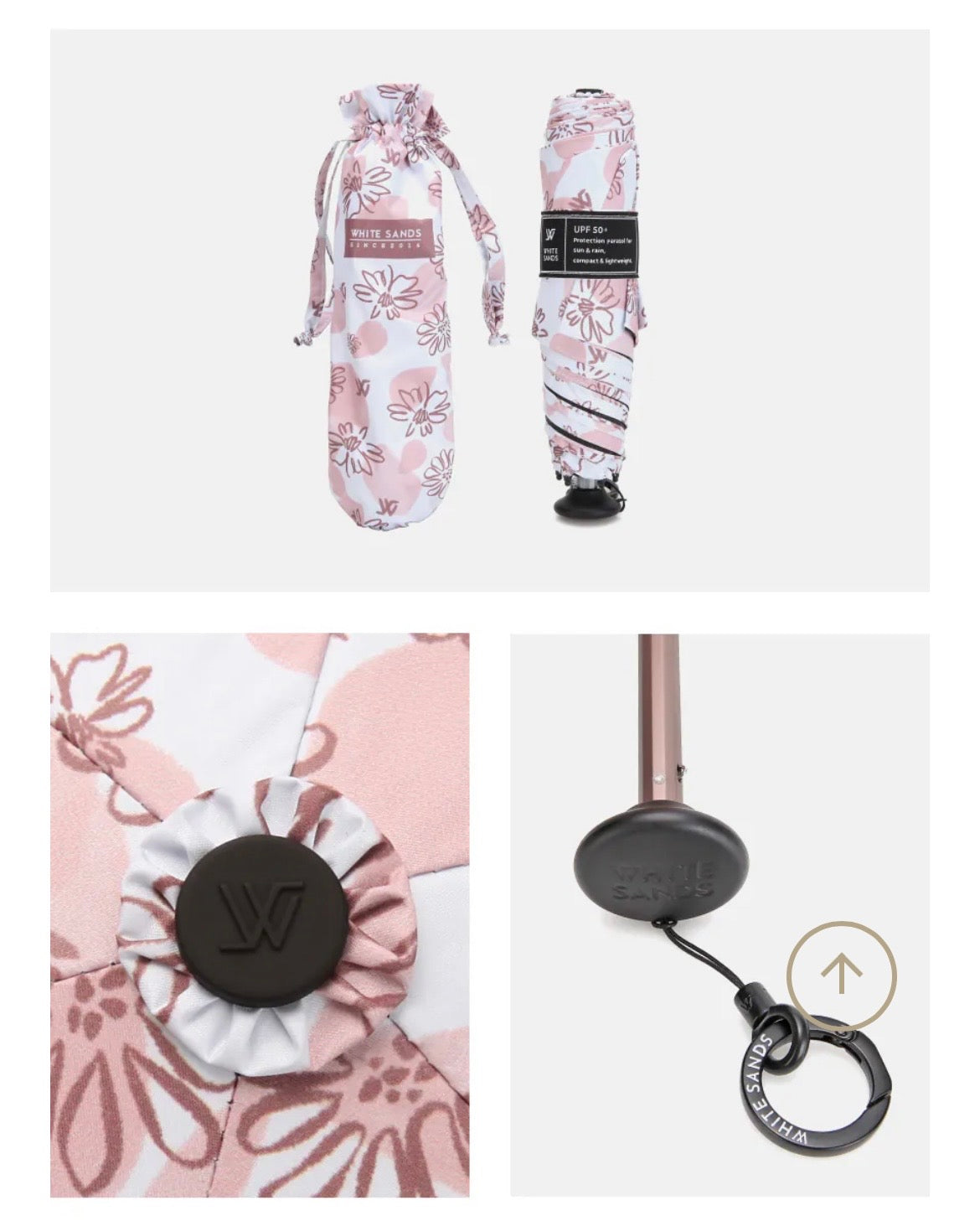 White Sands｜650F Rhodia 全規格 不易皺之選｜UV Protection Automatic folding Sun & Rain Umbrella  (4 colors )