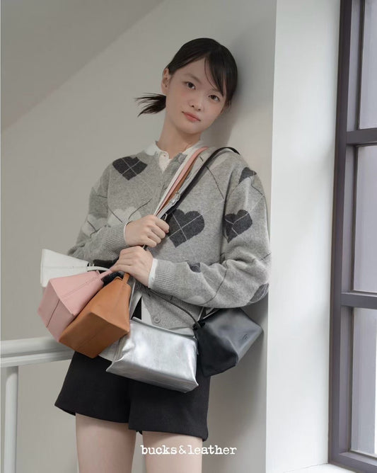 Bucks & Leather Mini Pillow Bag