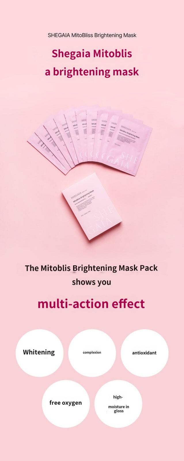 Shegaia MitoBliss Brightening Mask (30ml x10ea)