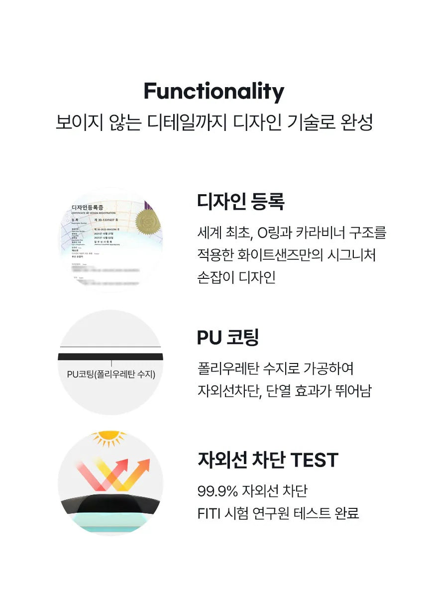 White Sands｜Philos 650F 全規格 不易皺之選！UV Protection Automatic folding Sun & Rain Umbrella( 3colors) *Ling's pick*