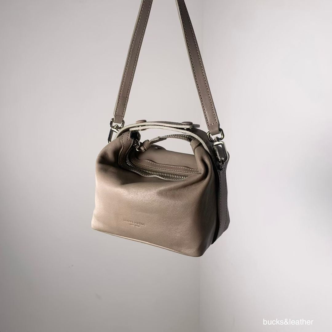 Bucks & Leather Snap-button Crossbody bag