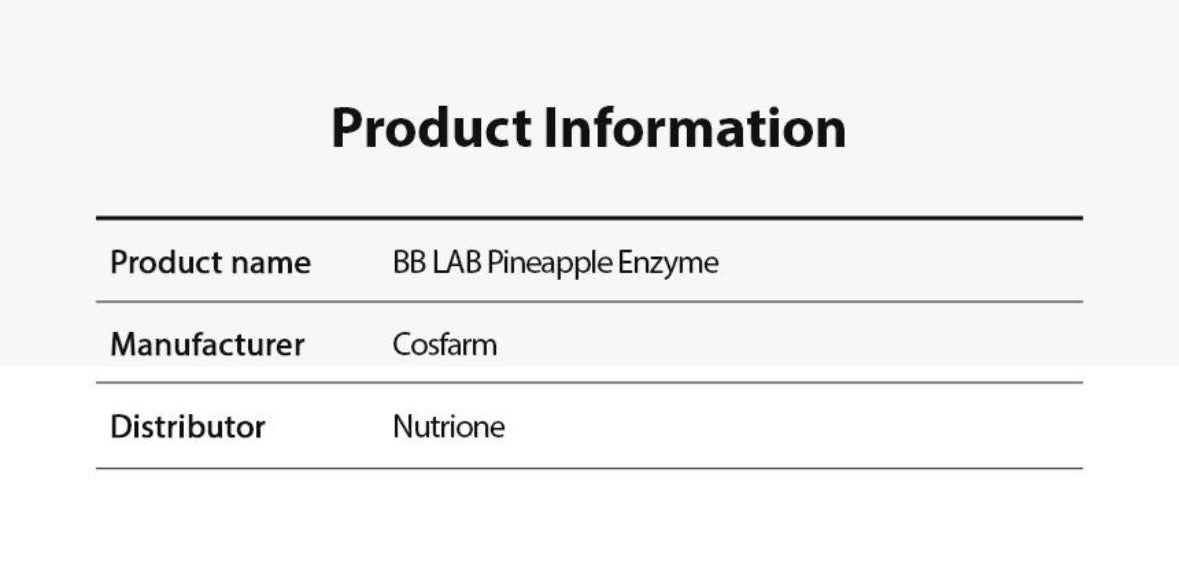 BB LAB Pineapple Enzyme 30 Sticks (30-day supply)
