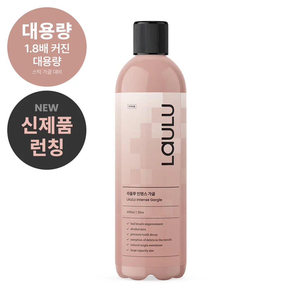 LAULU | Alcohol-Free Mouthwash (11 mL × 30 Sachets / Box, 600mll/ bottle) Made in Korea