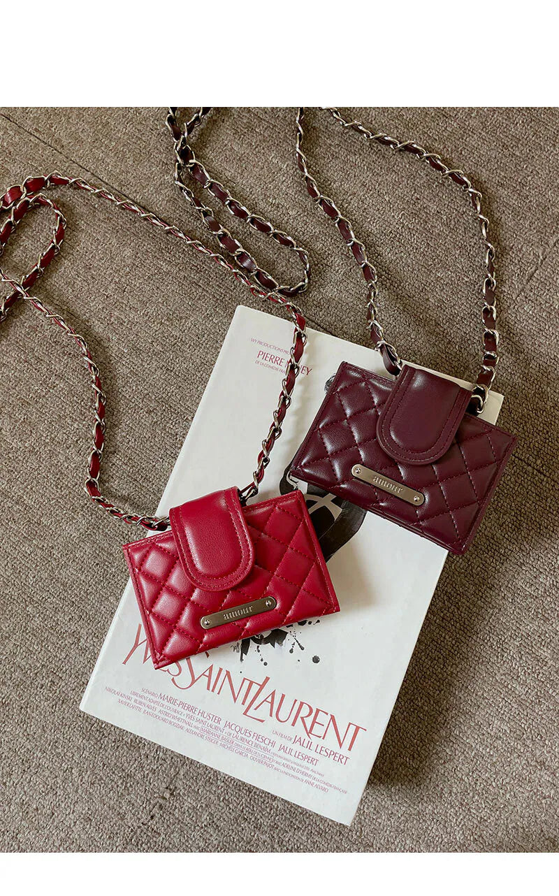 Amour ｜Made in Korea ｜菱格銀包 Quilting Card Wallet