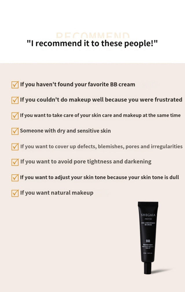Shegaia Prestige One Layer Wonder BB Cream